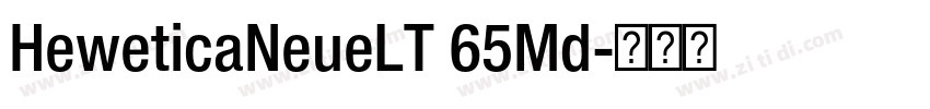 HeweticaNeueLT 65Md字体转换